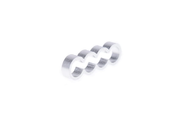 KAB Alphacool Eiskamm Alu X4 Flat - 4mm silver - 4 Stück PHT EOL