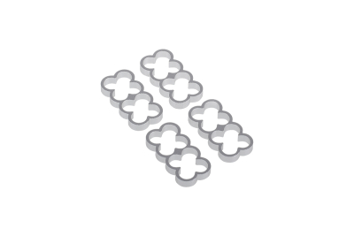 KAB Alphacool Eiskamm Alu X8 - 4mm silver - 4 Stück PHT EOL