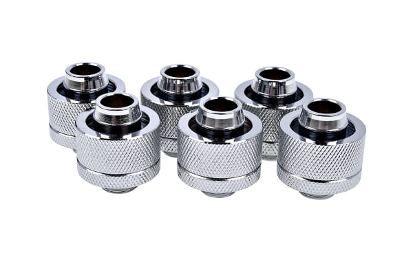 ANS Alphacool Eiszapfen 19/13mm Anschraubtülle G1/4 - Chrome Sixpack PHT EOL