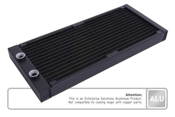 RAD Alphacool ES Aluminium 280 mm T27 - (For Industry only) EOL