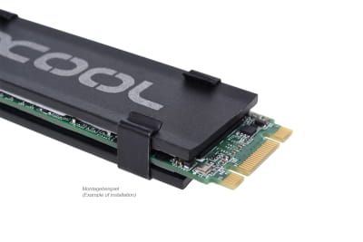 WAH Alphacool HDX - M.2 SSD M01 - 80mm - Schwarz EOL