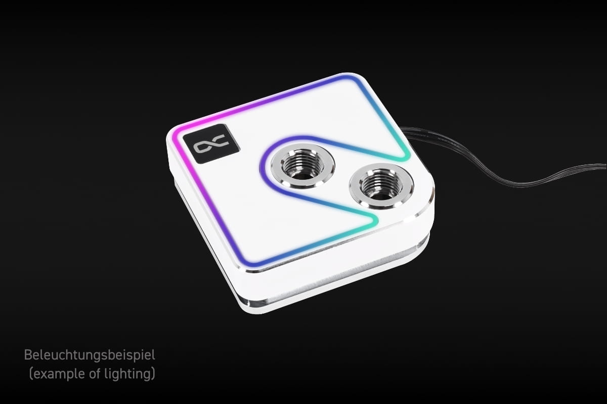 Silber Aurora CORE 1 Prozessorkühler, AMD & Intel | Alphacool