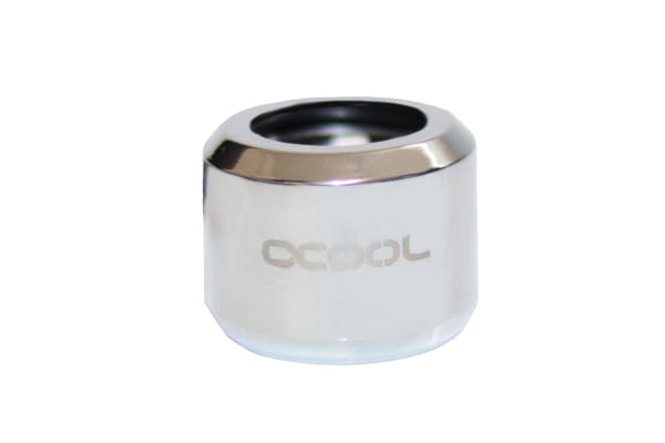 SZ Alphacool Aurora HardTube LED Ring 16mm Chrome - Digital RGB EOL