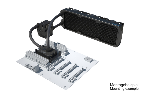 SVK Alphacool ES Pro 3U - 3 x 120 ST / XPX Pro 1U / Reservoir 2U - DDC310