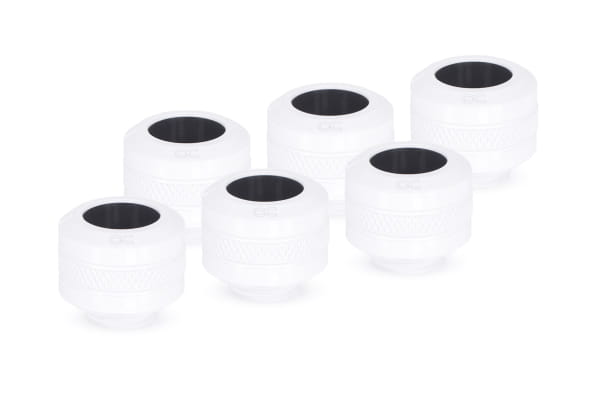 ANS Alphacool Eiszapfen PRO 13mm HardTube Fitting G1/4 - White Sixpack