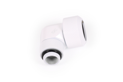 ANS Alphacool Eiszapfen 13mm HardTube Anschraubtülle 90° drehbar G1/4 - White