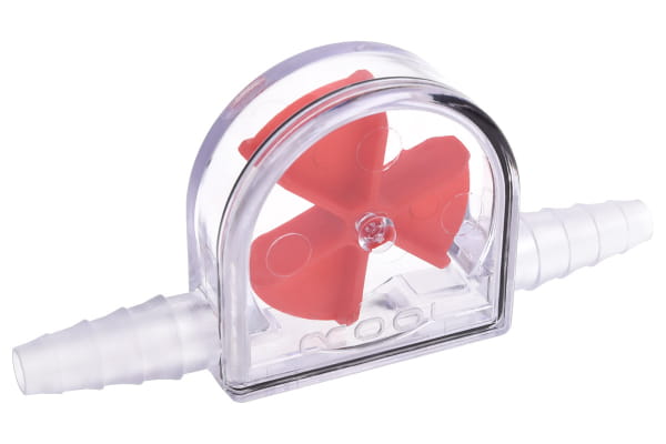 SEN Alphacool Eisfluegel Durchflussanzeiger Rot 6-11mm - Acryl