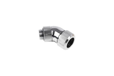 ANS Alphacool Eiszapfen 13mm HardTube Anschraubtülle 45° drehbar G1/4 - Chrome PHT EOL