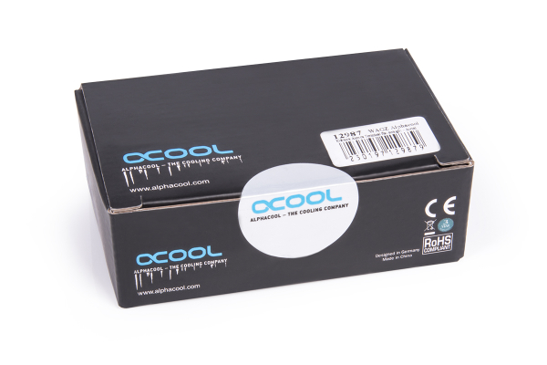 WAGZ Alphacool GPU Terminal flat straight - Acetal