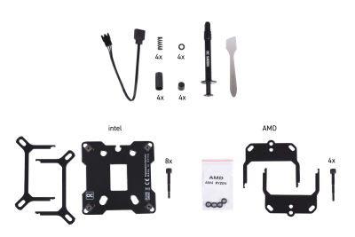 WAC Alphacool Eisblock XPX Aurora Edge - Full Brass Black Digital RGB PHT EOL