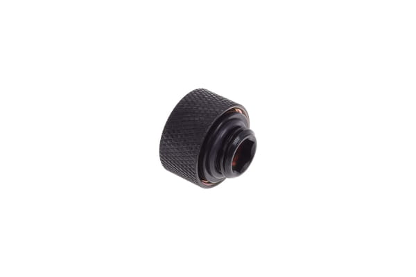 ANS Alphacool HT 13mm HardTube Anschraubtülle G1/4 - gerändelt - Deep Black Sixpack PHT EOL
