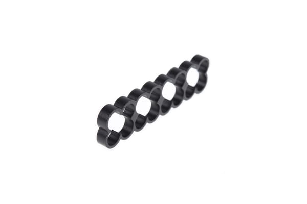 KAB Alphacool Eiskamm Alu X16 - 4mm black - 4 Stück PHT EOL