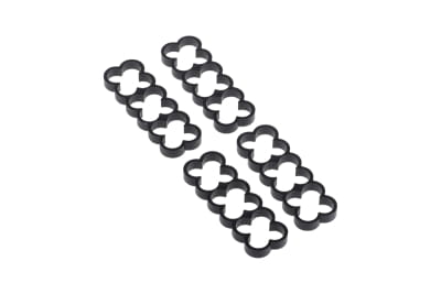 KAB Alphacool Eiskamm Alu X12 - 4mm black - 4 Stück PHT EOL