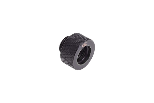 ANS Alphacool HT 13mm HardTube Anschraubtülle G1/4 - gerändelt - Deep Black Sixpack PHT EOL