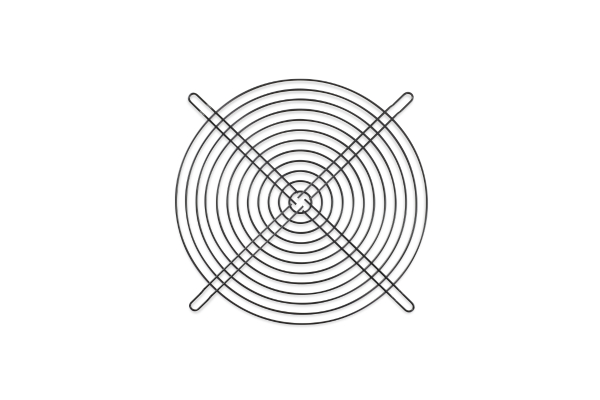 LZ Alphacool Lüftergitter 200mm schwarz