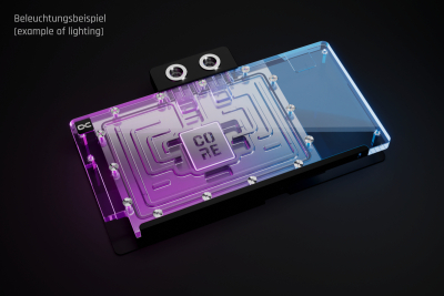 WAK Alphacool Core Geforce RTX 5080 ROG Astral mit Backplate
