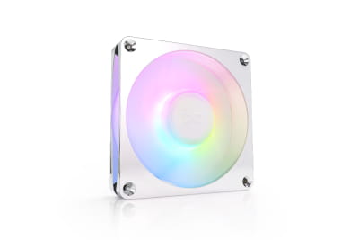 L12 Alphacool Apex Stealth Metall Aurora Lüfter Chrome 2600rpm (120x120x25mm)