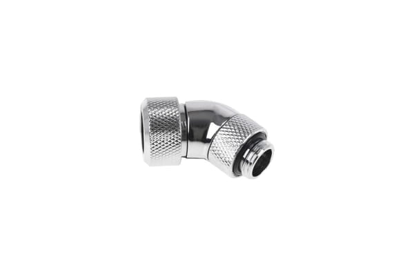 ANS Alphacool Eiszapfen 13mm HardTube Anschraubtülle 45° drehbar G1/4 - Chrome PHT EOL