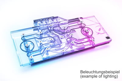 WAK Alphacool Eisblock Aurora Acryl GPX-N RTX 3090/3080 Ventus mit Backplate EOL