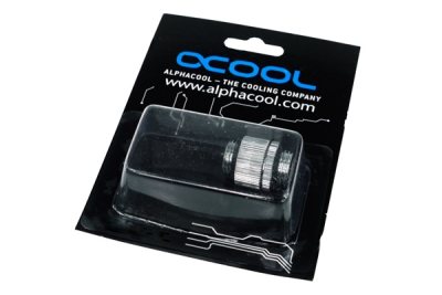 ANF Alphacool HF Doppelnippel G1/4 AG auf G1/4 AG drehbar - Chrome PHT EOL