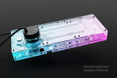 AGB Alphacool Core Distro Plate O11 Dynamic Evo/XL D5 mit VPP Apex PWM Pumpe