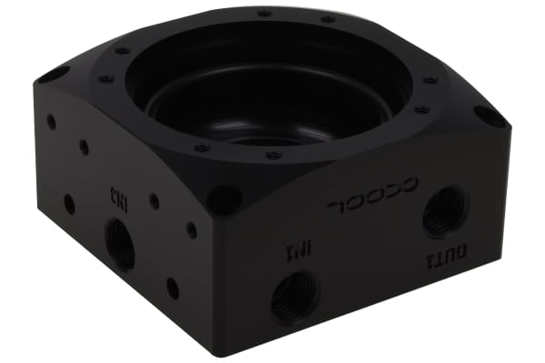 PUZ Alphacool Eisdecke D5 Aufsatz - Black Acetal G1/4 - (VPP755/VPP655/TPP644/MCP655) V.3