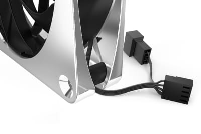 L12 Alphacool Apex Stealth Metall Lüfter 2000rpm Chrome (120x120x25mm)