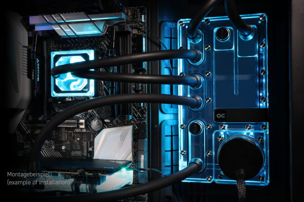 PUM Alphacool Core Distro Plate 240 Links mit VPP/D5 Apex PWM Pumpe PHT EOL