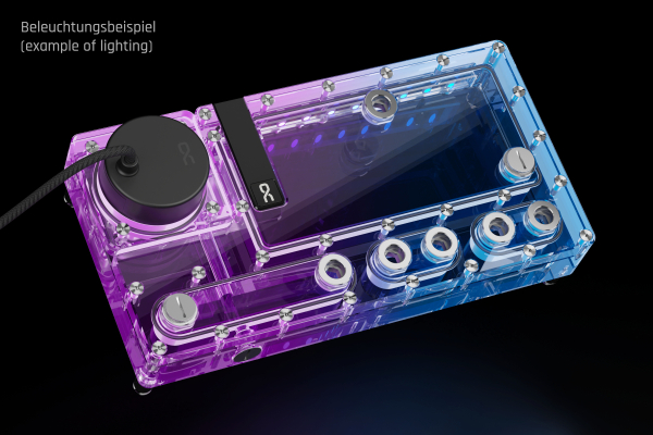 AGB Alphacool Core Distro Plate 280 Rechts D5 mit VPP Apex PWM Pumpe