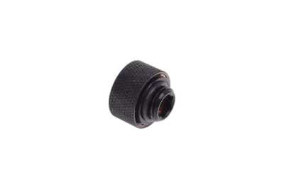 ANS Alphacool HT 13mm HardTube Anschraubtülle G1/4 - gerändelt - Deep Black Sixpack PHT EOL