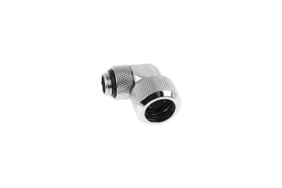 ANS Alphacool Eiszapfen 16mm HardTube Anschraubtülle 90° drehbar G1/4 - Chrome