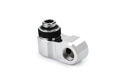 ANF Alphacool Apex Grip Versatzstück 27mm 2x 90° AG/IG G1/4 drehbar chrom