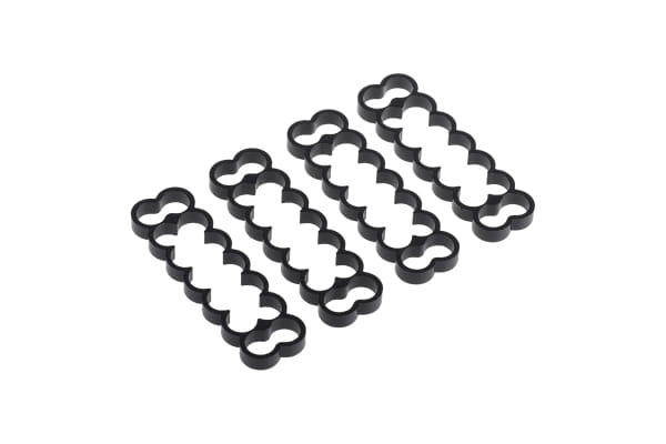 KAB Alphacool Eiskamm Alu X14 - 4mm black - 4 Stück PHT EOL