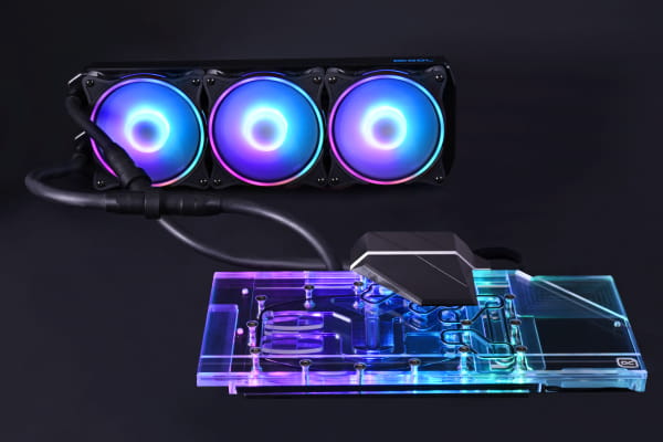 KOI Alphacool Eiswolf 2 AIO - 360mm RTX 3080/3090 Suprim X mit Backplate PHT EOL