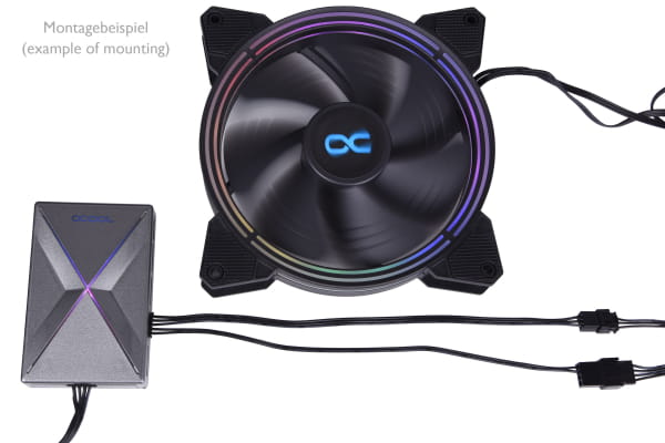 KAB Alphacool Eis-Matrix II - Adapter 5-Pin auf PWM + 5V Digital RGB (3pcs) je 20cm EOL