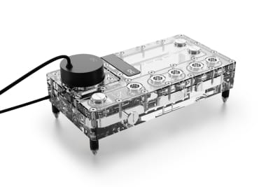 PUM Alphacool Core Distro Plate 240 Rechts mit VPP/D5 Apex PWM Pumpe PHT EOL