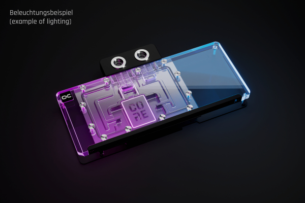 WAK Alphacool Core RX 9070 XT Mercury mit Backplate