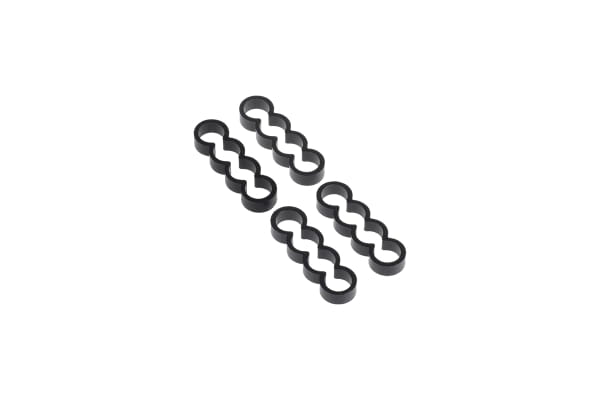 KAB Alphacool Eiskamm Alu X4 Flat - 4mm black - 4 Stück PHT EOL