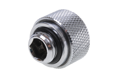 ANS Alphacool HT 13mm HardTube Anschraubtülle G1/4 - gerändelt - Chrome PHT EOL