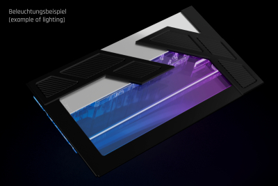 AGB Alphacool Apex Distro Plate Y70 D5/DDC - Schwarz