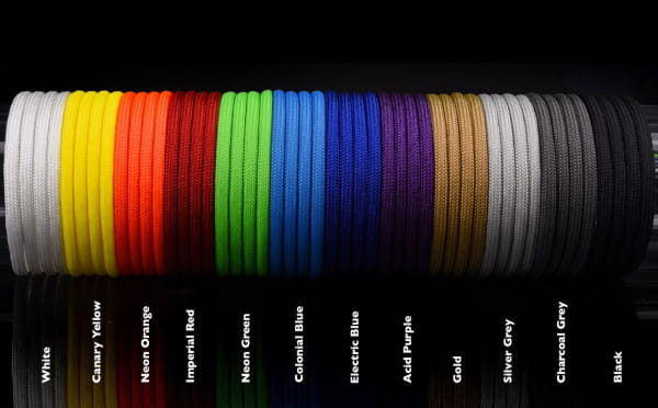 MKA Alphacool AlphaCord Sleeve 4mm - 3,3m (10ft) - Silver Grey (Paracord 550 Typ 3) 330cm EOL