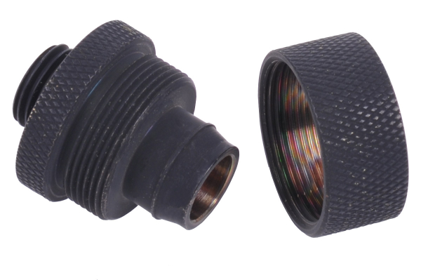 ANS Alphacool HF 19/13 Anschraubtülle G1/4 - Deep Black EOL