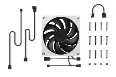 L14 Alphacool Apex Stealth Metall Lüfter 2500rpm Chrome (140x140x25mm)