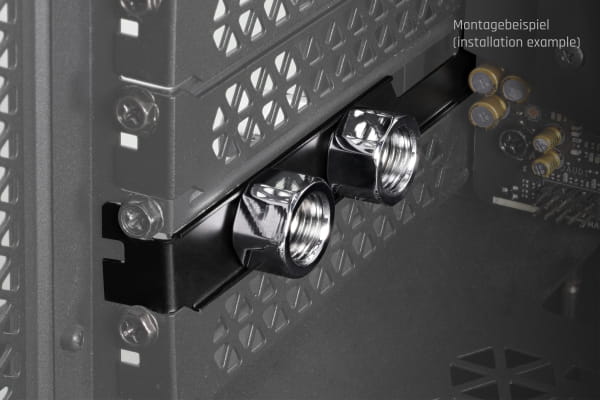 WZS Alphacool ES PCIe Slotblende 2x G1/4 IG und Kabeldurchführung