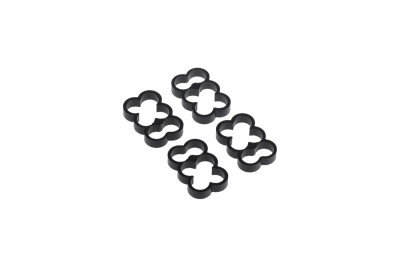 KAB Alphacool Eiskamm Alu X6 - 4mm black - 4 Stück PHT EOL