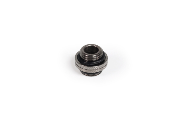 ANF Alphacool ES Doppelnippel Steckbar G1/4 AG auf G1/4 AG - Deep Black