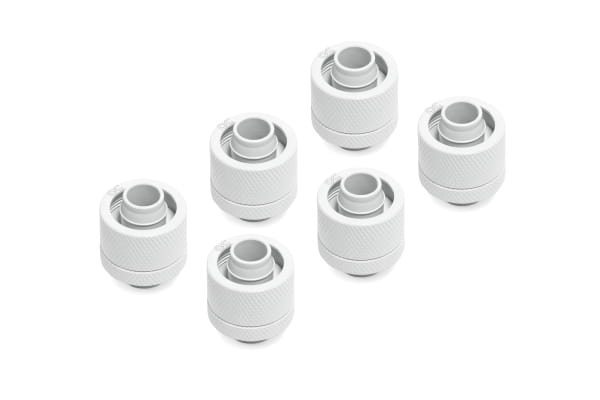 ANS Alphacool Eiszapfen 16/10mm Anschraubtülle G1/4 - White Sixpack