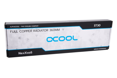 RAD Alphacool NexXxoS ST30 Full Copper 360mm Radiator V.2 - White Special Edition PHT EOL