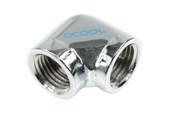 ANF Alphacool HF L-Verbinder G1/4 IG auf G1/4 IG - Chrome PHT EOL