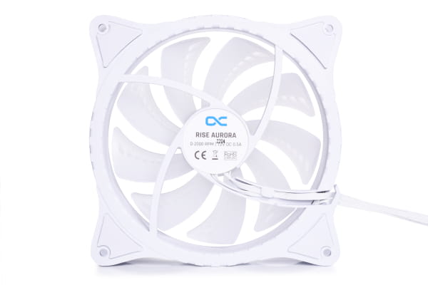 L14 Alphacool Rise Aurora 140mm Lüfter Weiß (140x140x25mm) PHT EOL